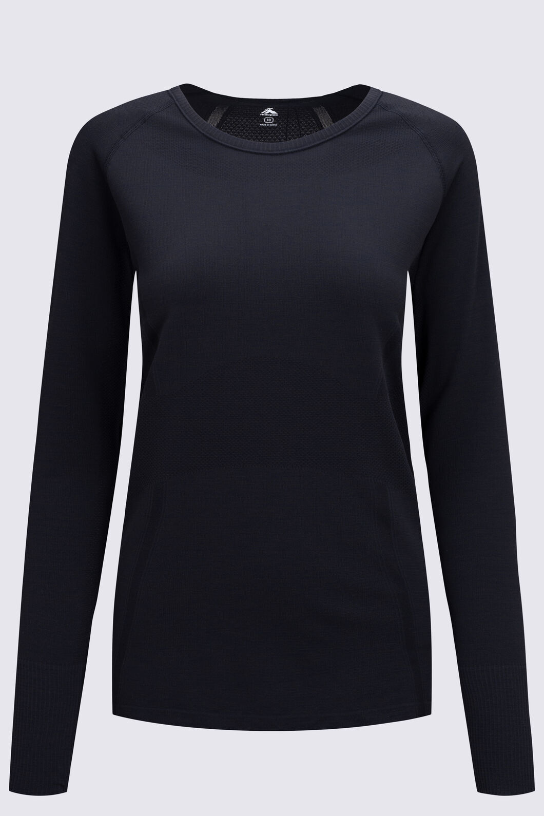 Macpac Women's Limitless Long Sleeve T-Shirt, Black, hi-res