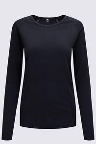 Macpac Women's Limitless Long Sleeve T-Shirt, Black, hi-res
