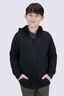 Macpac Kids' Waffle Sherpa Hooded Jacket, Black, hi-res