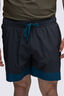 Macpac Men's Brighton 6" Boardshorts, Asphalt/Moroccan Blue, hi-res