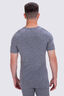 Macpac Men's 220 Merino Short Sleeve Top, Mid Grey Marle, hi-res