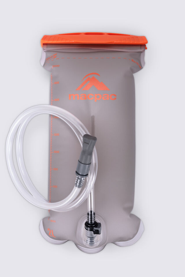 Macpac Hydration Reservoir Slide — 2L, Grey/Orange, view 1