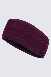 Macpac Merino Headband, Fig, hi-res