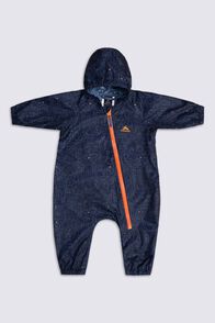 Macpac Dewdrop Baby Onesie, Navy Camp Print, hi-res