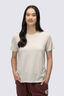 Macpac Women&rsquo;s Orton Merino Blend Short Sleeve Crew, French Oak Marle, hi-res