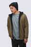Macpac Men's Waffle Sherpa Hooded Jacket, Stone Grey, hi-res