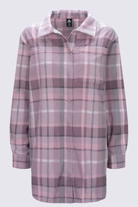 Macpac Women's Cinder Fleece Shirt, Keepsake Lilac Plaid, hi-res