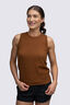 Macpac Women's Merino Blend Tank, Toffee, hi-res
