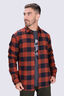 Macpac Men's Sutherland Slim Flannel Shirt, Roasted Russet Check, hi-res