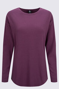 Macpac Women's Long Sleeve Modal T-Shirt, Prune, hi-res