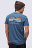 Macpac Men's Mountain in the Sky Fairtrade Organic Cotton Short Sleeve T-Shirt, Vintage Indigo, hi-res
