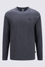 Macpac Men's Vintage Embroidered Fairtrade Organic Cotton Long Sleeve T-Shirt, BLACK MARLE, hi-res