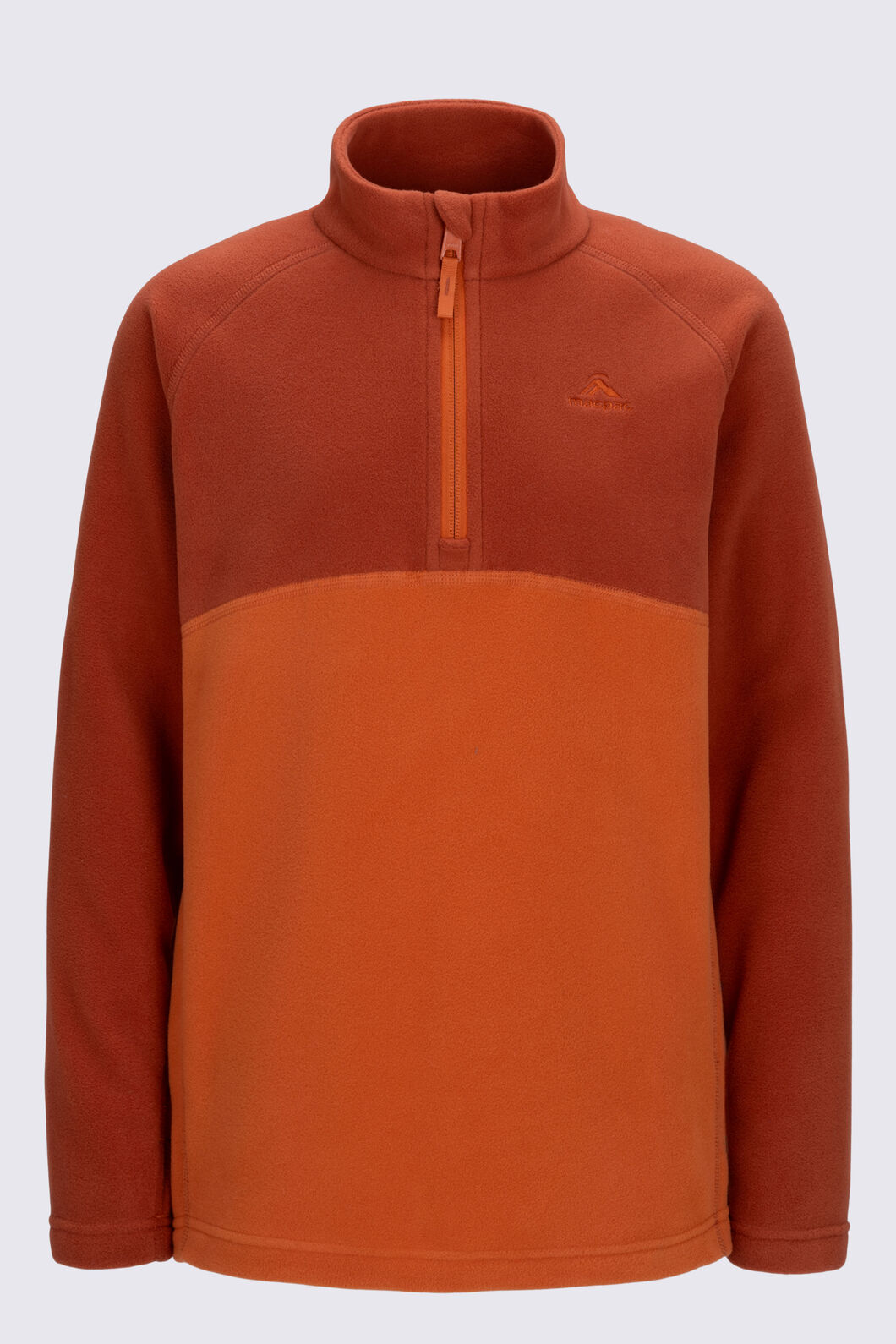 Macpac Kids' Tui Fleece Pullover, Rust/Picante, hi-res