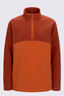 Macpac Kids' Tui Fleece Pullover, Rust/Picante, hi-res