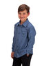 Macpac Kids' Mini Ranger Long Sleeve Shirt, Bering Sea, hi-res