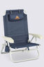 Macpac Folding Beach Recliner V2, Naval Acadamy/Orange, hi-res