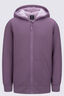Macpac Kids' Waffle Sherpa Hooded Jacket, Grapeade, hi-res