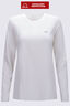Macpac Women's brrr&deg; Long Sleeve T-Shirt, Cloud Dancer, hi-res
