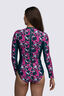 Macpac Women's Southshore Long Sleeve Surfsuit, Deep Teal Shatter, hi-res