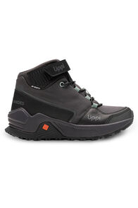 Lippi Kids' Motion Mid Hiking Shoes, Grey/Black, hi-res