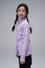 Macpac Kids' Ruru Fleece Pullover, African Violet Valley Print, hi-res