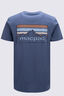 Macpac Men's Mountain in the Sky Fairtrade Organic Cotton Short Sleeve T-Shirt, Vintage Indigo, hi-res