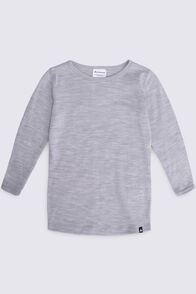 Macpac Baby 150 Merino Long Sleeve Top, Light Grey Marle, hi-res