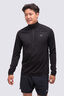 Macpac Men's Infinity ¼ Zip Top, Black, hi-res