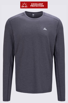 Macpac Men's brrr&deg; Long Sleeve T-Shirt, Asphalt