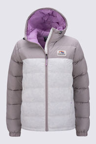 Macpac Women's Halo Hooded Down Jacket ♺, Etherea/Tofu, hi-res