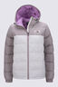 Macpac Women's Halo Hooded Down Jacket ♺, Etherea/Tofu, hi-res