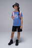 Macpac Kids&rsquo; Logo & Elements T-Shirt, Persian Jewel, hi-res