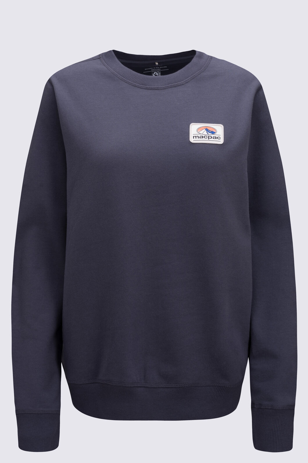 Macpac Women's Fairtrade Organic Cotton Crew, Periscope, hi-res