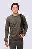 Macpac Men's 280 Merino Long Sleeve Crew, Tarmac Marle, hi-res