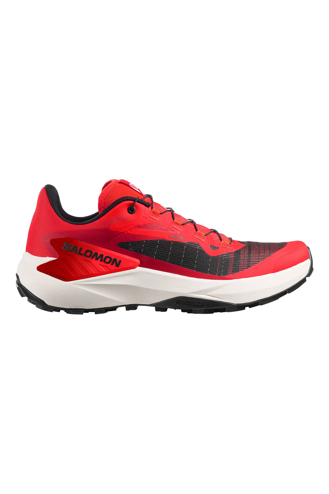 Salomon Men's Genesis Trail Running Shoes, Fiery Red/Lava Falls/Black, hi-res