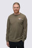 Macpac Men's Heritage Badge Fairtrade Organic Cotton Long Sleeve T-Shirt, Stone Grey Marle, hi-res