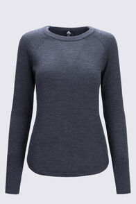 Macpac Women's Lighthouse Crew, Charcoal Marle, hi-res