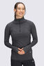 Macpac Women's Infinity 1/4 Zip Top, Dark Charcoal, hi-res