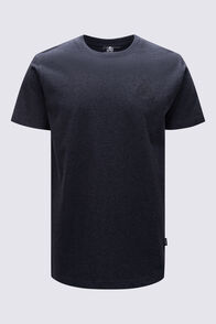 Macpac Men's Vintage Embroidered Fairtrade Organic Cotton Short Sleeve T-Shirt, BLACK MARLE, hi-res