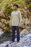 Macpac Men's Fairtrade Organic Cotton Crew, Deep Lichen Green, hi-res