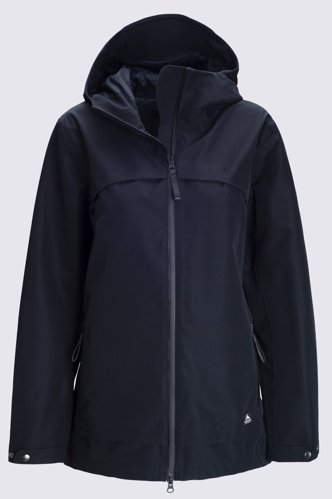Macpac Women's Fiord Raincoat, Black, hi-res