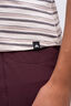 Macpac Women's Ella 180 Merino T-Shirt, Egret/Plum Kitten Stripe, hi-res