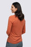 Macpac Women's Ella 180 Merino Long Sleeve T-Shirt, Auburn, hi-res