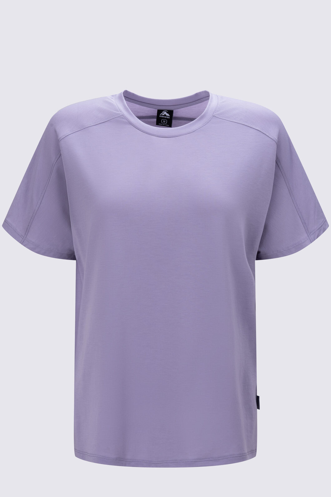 Macpac Women's Eva Short Sleeve T-Shirt, Lavender Grey, hi-res