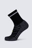 Macpac Merino Blend Reflective Trail Crew Sock, Black, hi-res