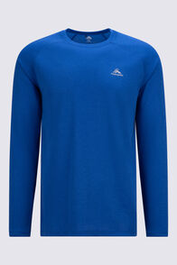 Macpac Men's Cass Long-Sleeve T-Shirt, Surf the Web Marle, hi-res