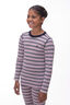 Macpac Kids' 220 Merino Long Sleeve Top, Cradle Pink Stripe, hi-res