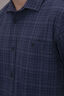 Macpac Men's Travel Lite Short Sleeve Shirt, Black Iris Check, hi-res