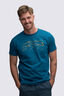 Macpac Men's Taylor Range Fairtrade Organic Cotton Short Sleeve T-Shirt, Moroccan Blue, hi-res