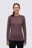 Macpac Women's Geothermal Long Sleeve Top, Huckleberry, hi-res